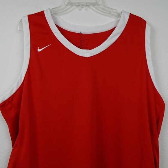 Nike Basketball Jersey Women's Size 3XL Red Sleeveless Sports Activewear - Picture 2 of 8